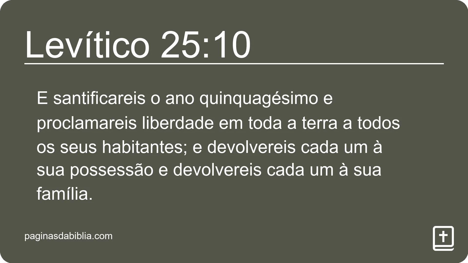 Levítico 25:10