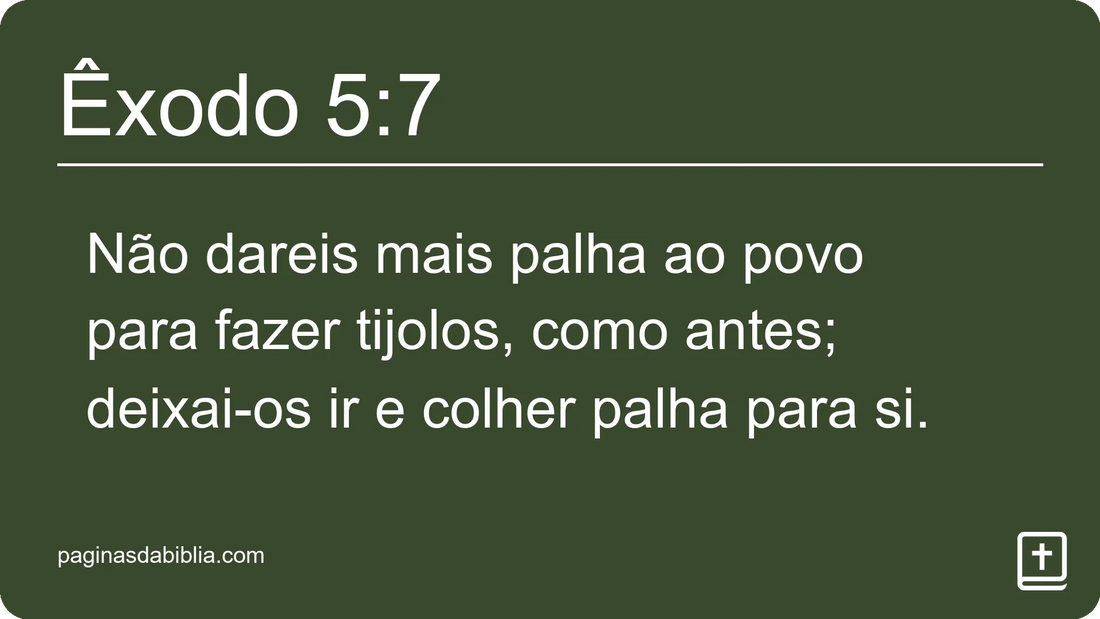 Êxodo 5:7