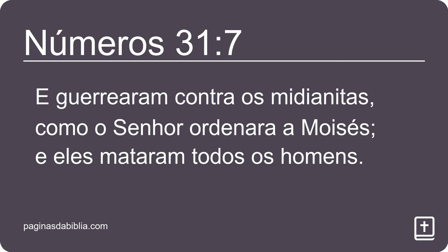 Números 31:7