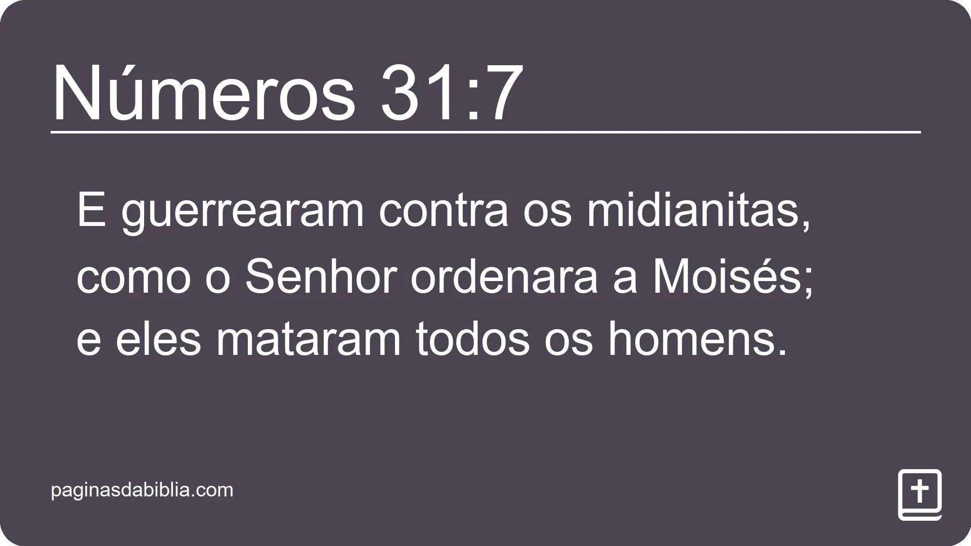 Números 31:7