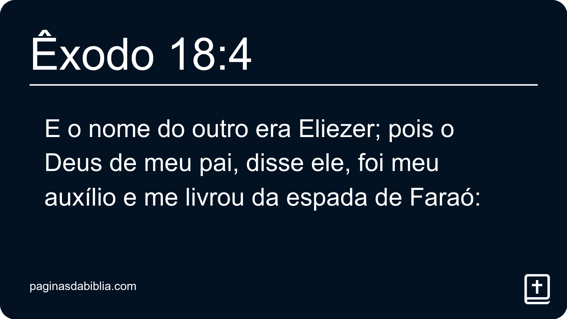 Êxodo 18:4