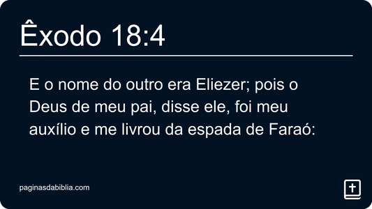 Êxodo 18:4