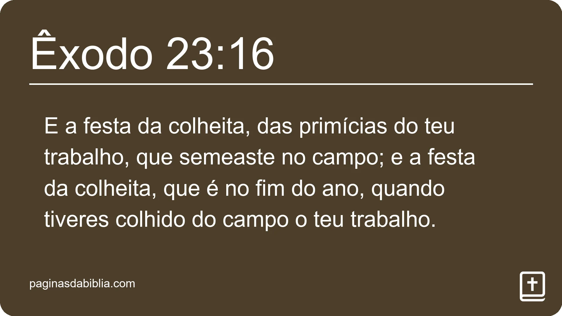 Êxodo 23:16