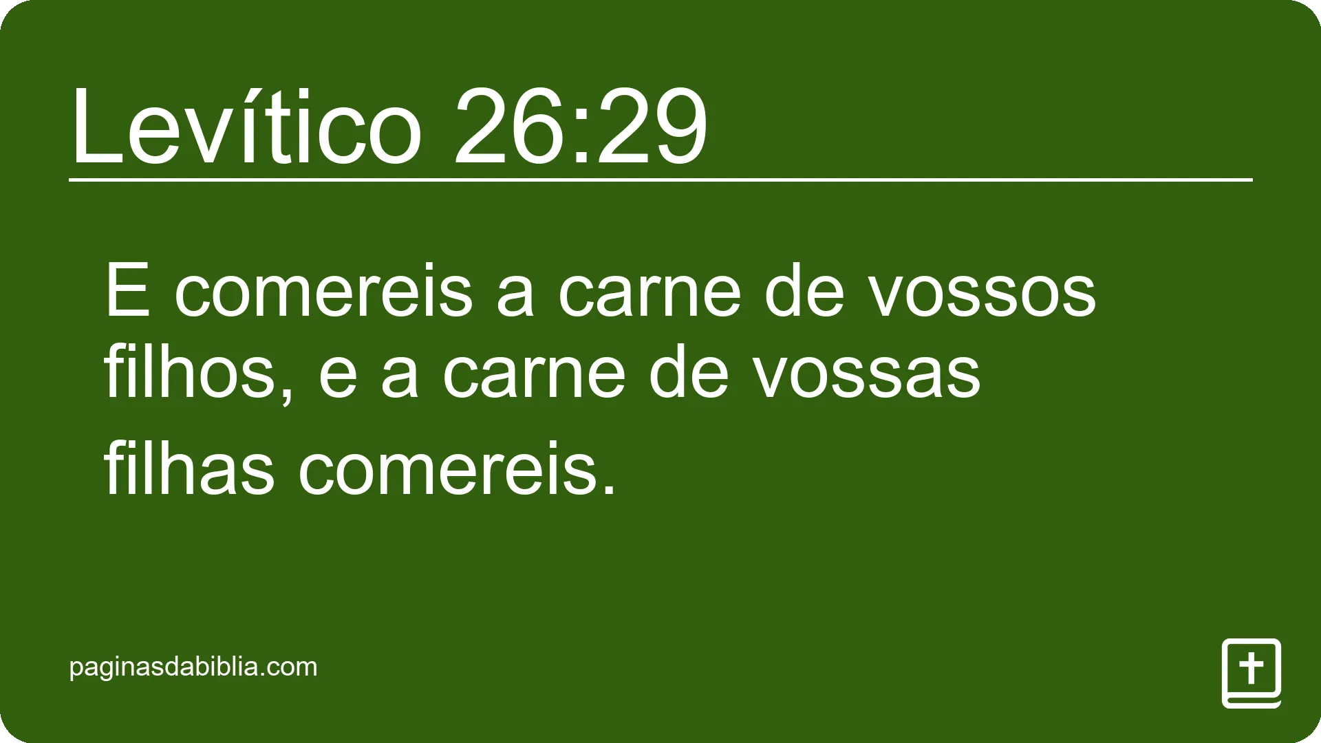 Levítico 26:29