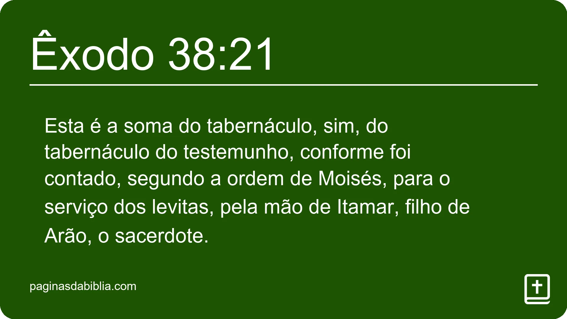 Êxodo 38:21