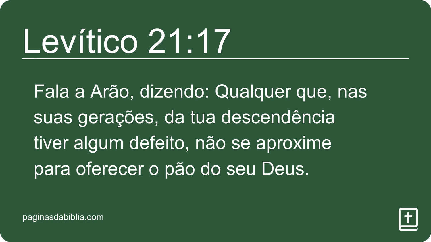 Levítico 21:17