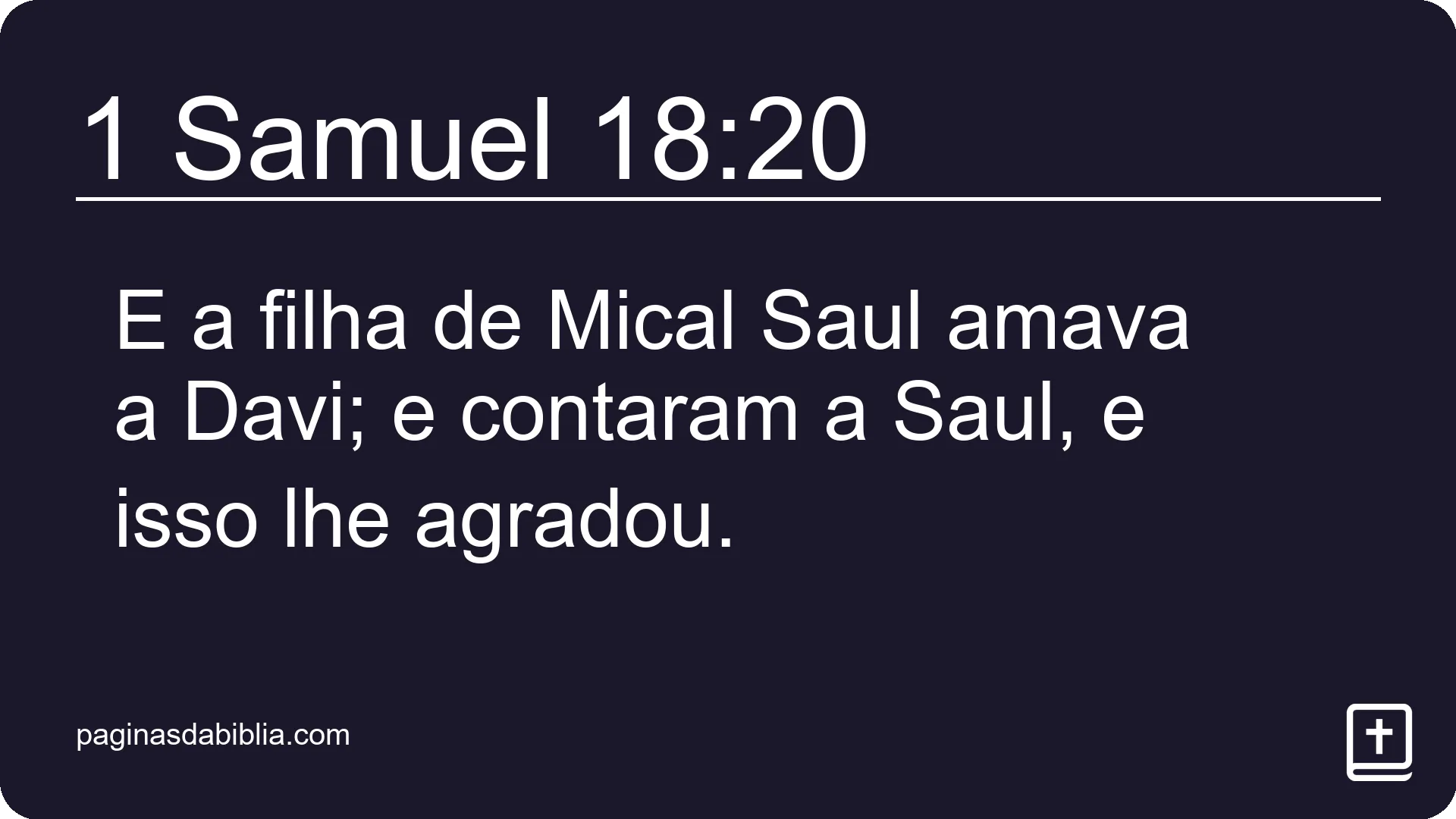 1 Samuel 18:20