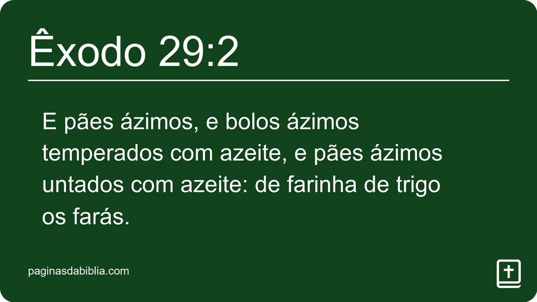 Êxodo 29:2