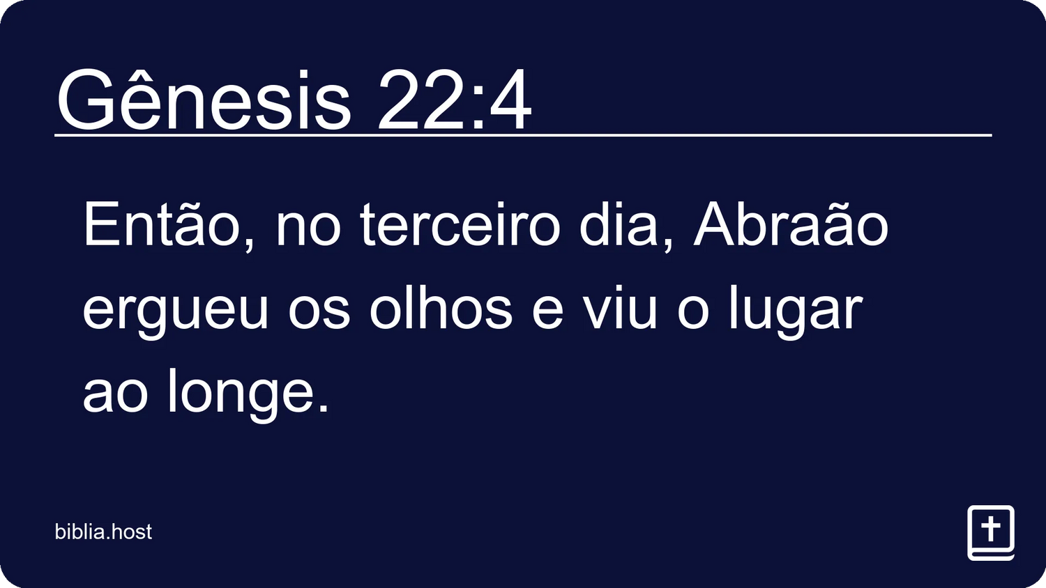 Gênesis 22:4