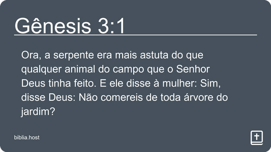 Gênesis 3:1