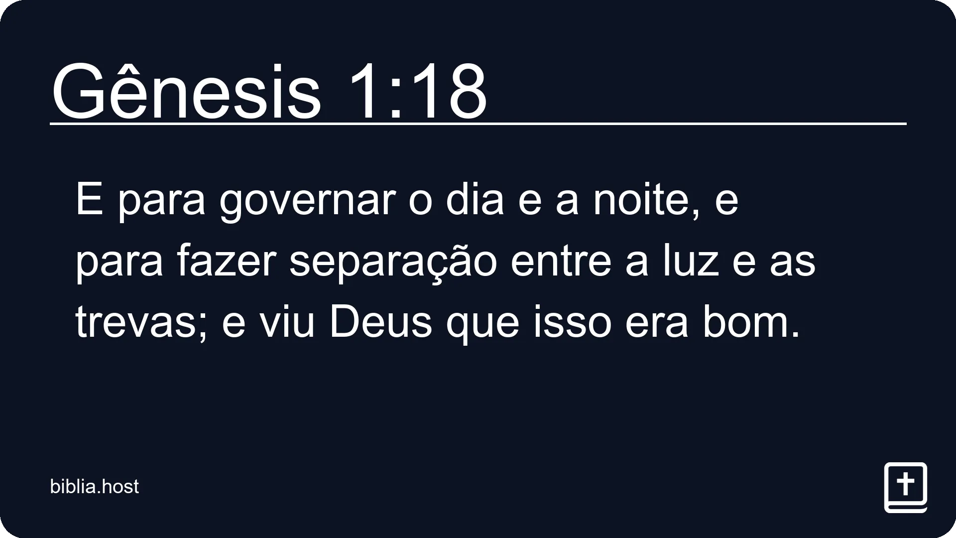 Gênesis 1:18