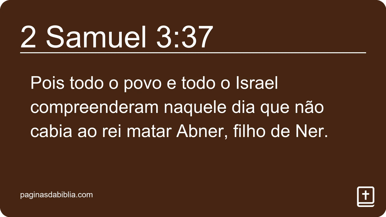 2 Samuel 3:37