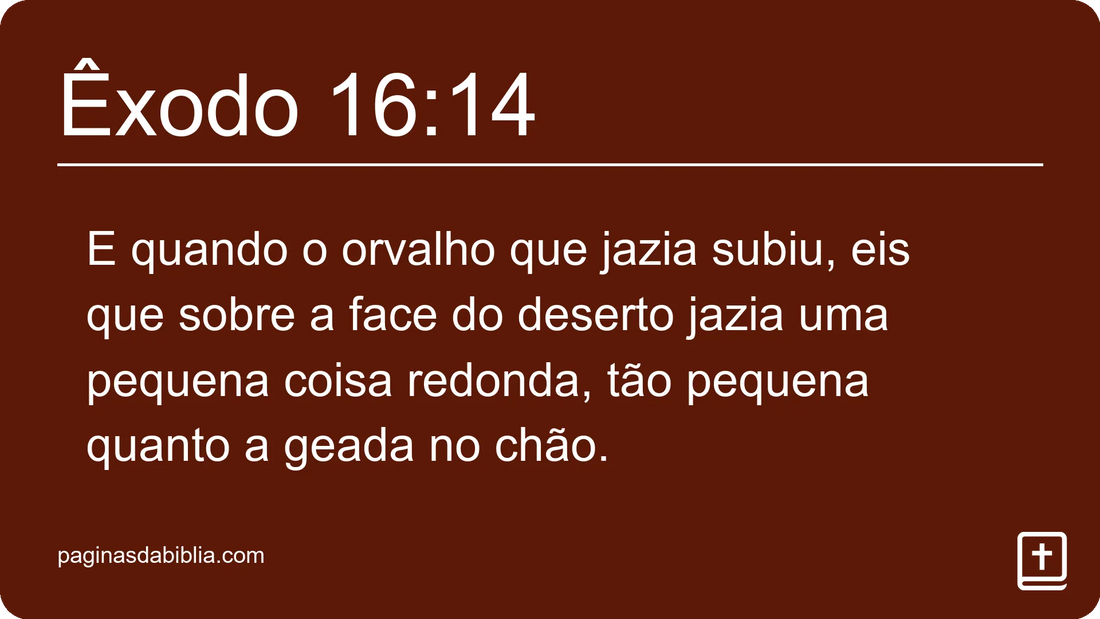 Êxodo 16:14