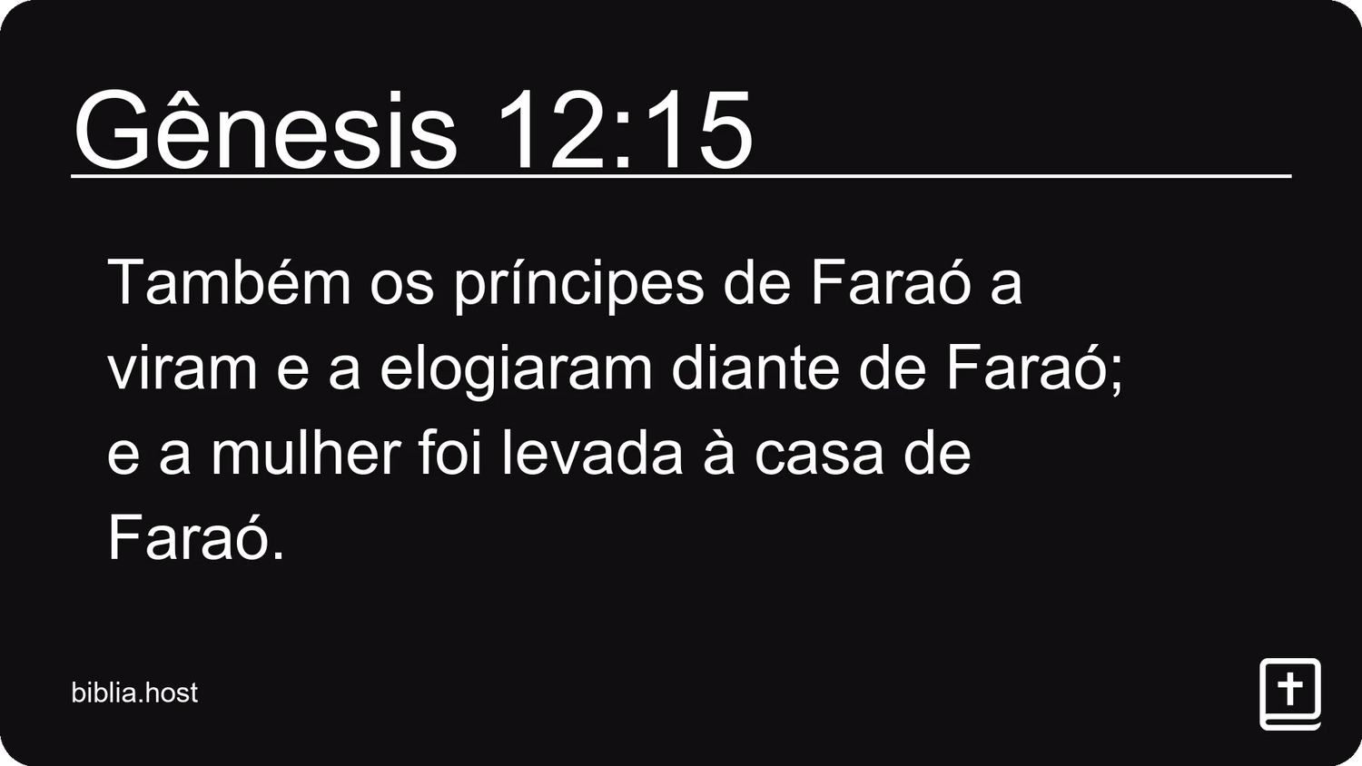 Gênesis 12:15