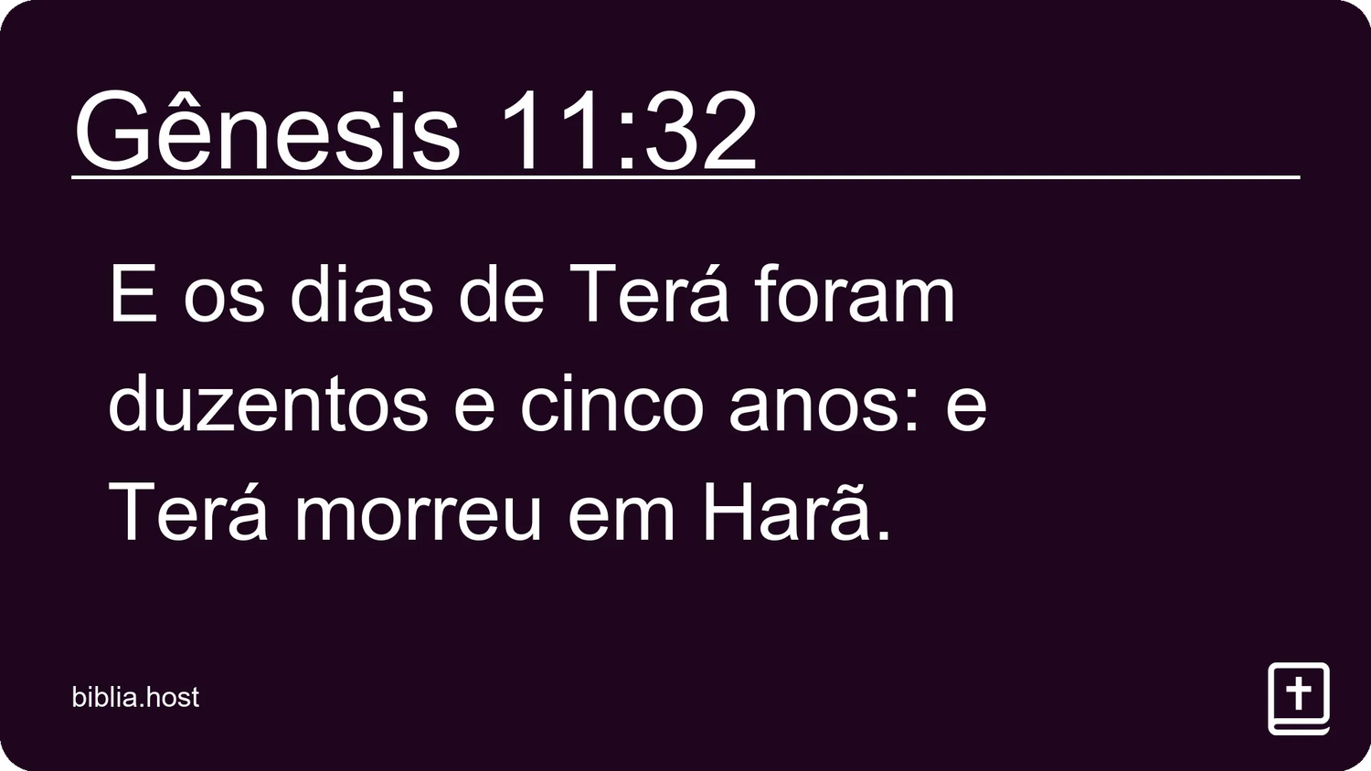 Gênesis 11:32