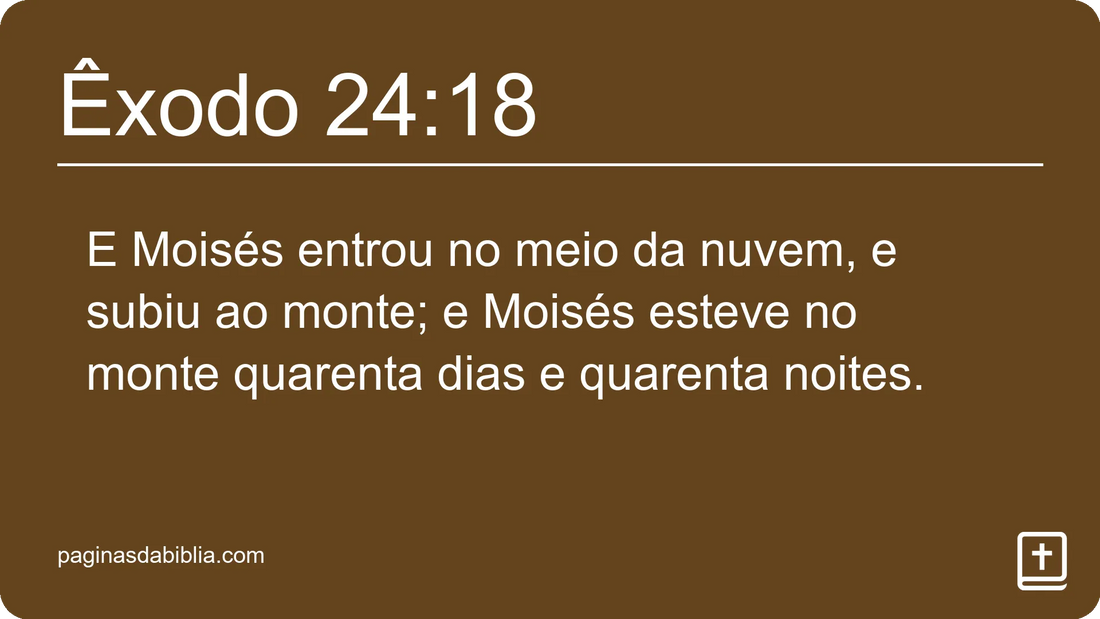 Êxodo 24:18