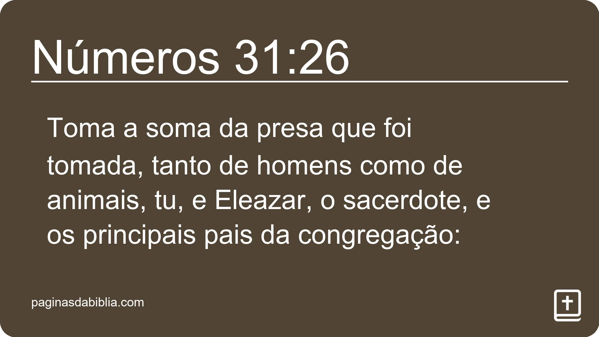 Números 31:26