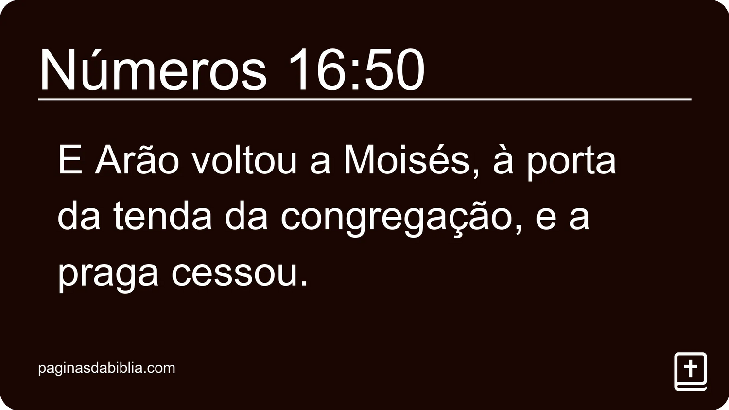 Números 16:50