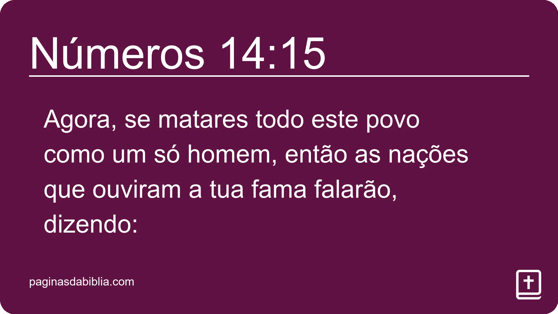 Números 14:15