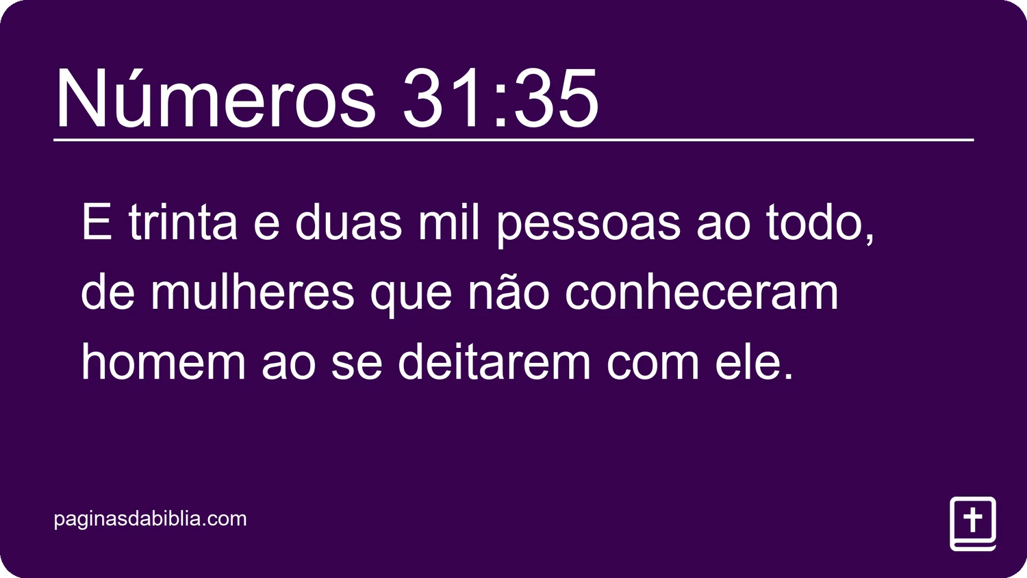 Números 31:35