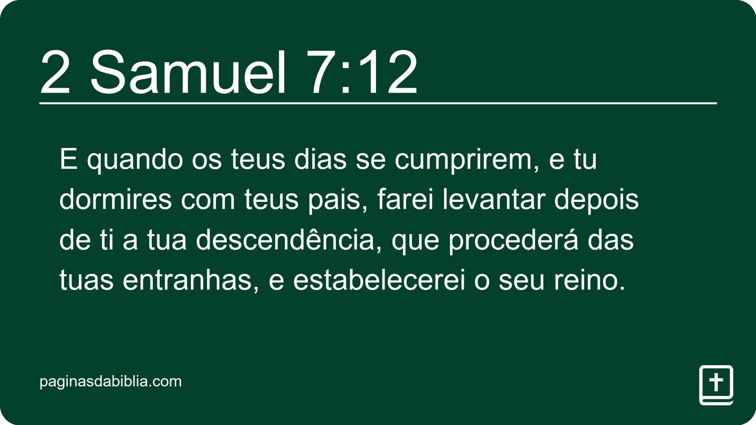 2 Samuel 7:12