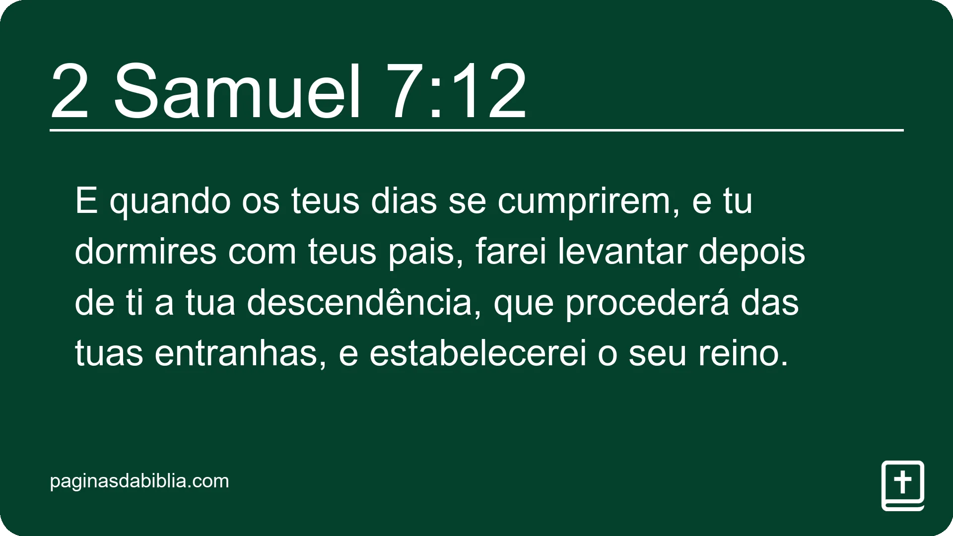 2 Samuel 7:12