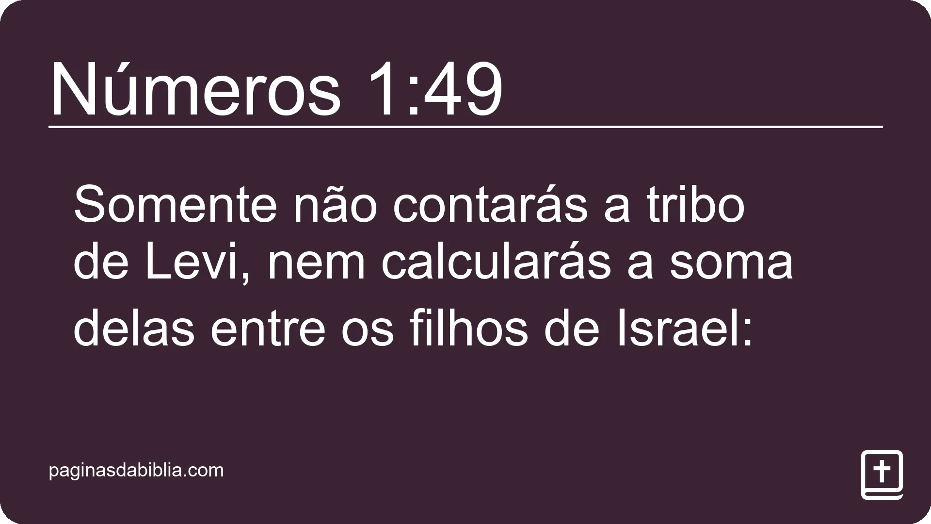 Números 1:49