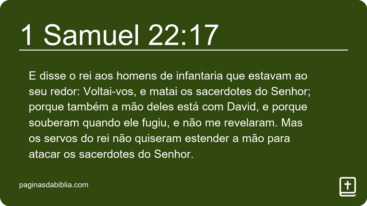 1 Samuel 22:17