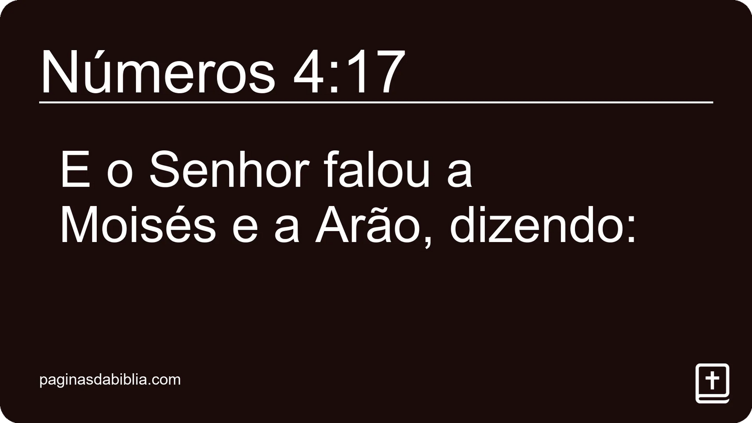 Números 4:17