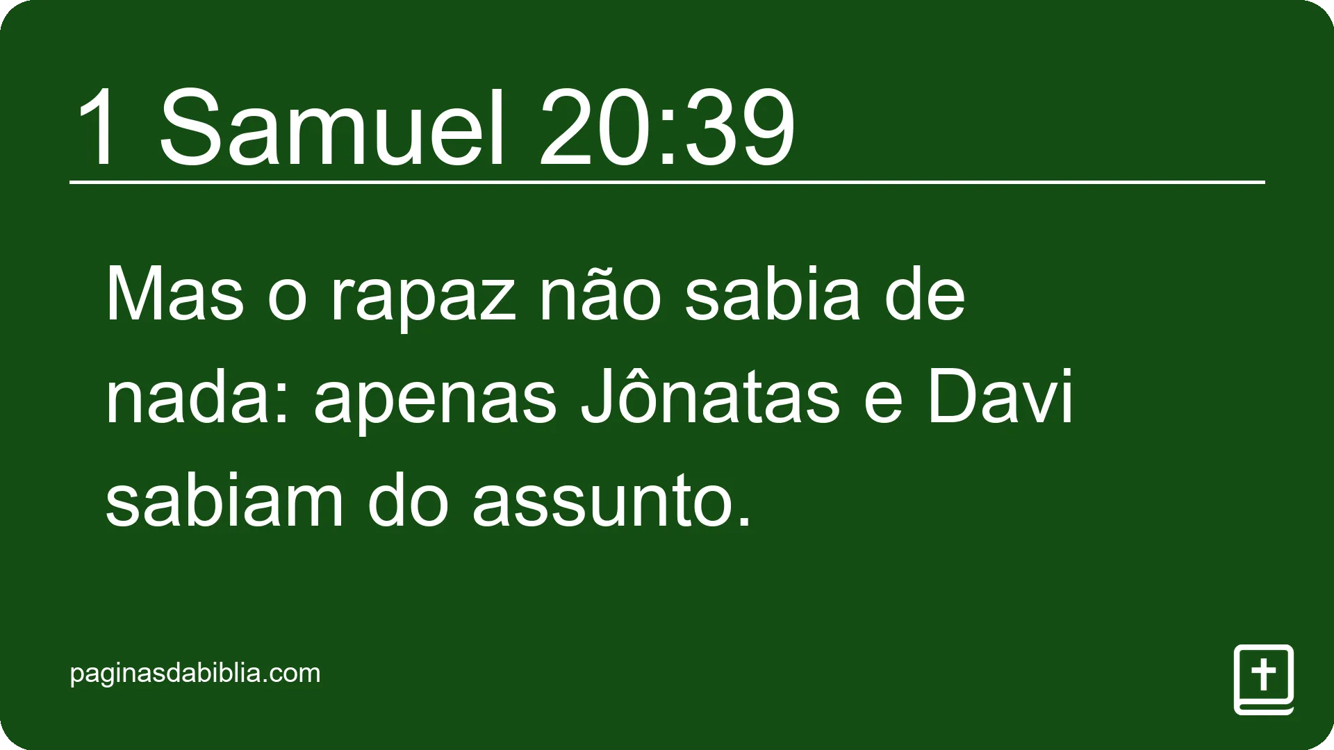 1 Samuel 20:39