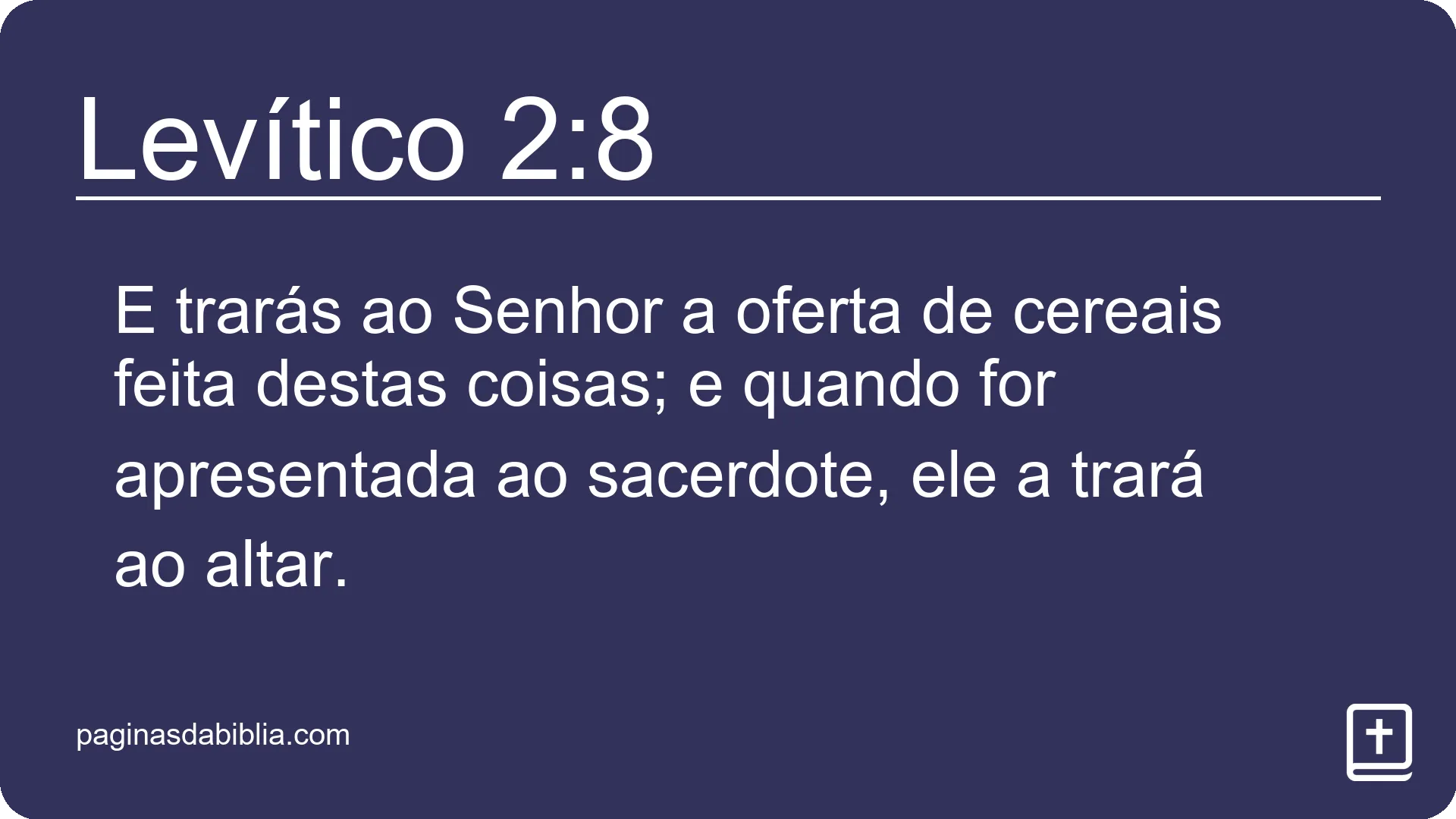 Levítico 2:8