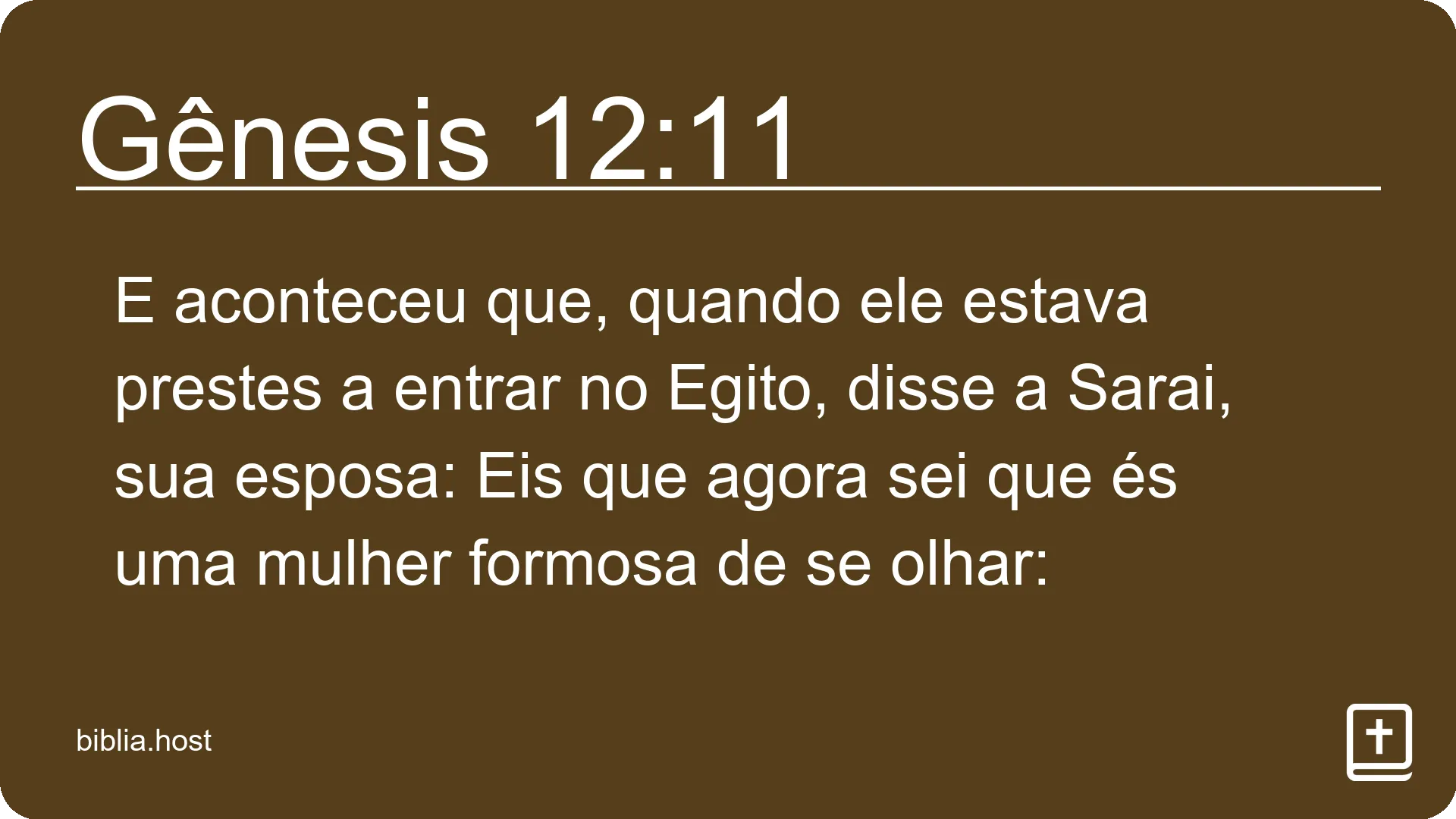 Gênesis 12:11