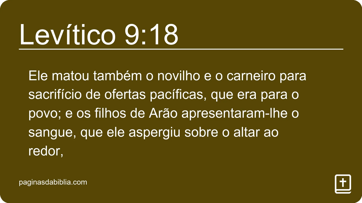 Levítico 9:18