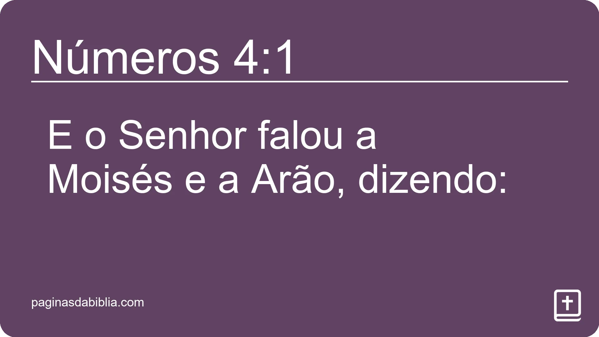 Números 4:1