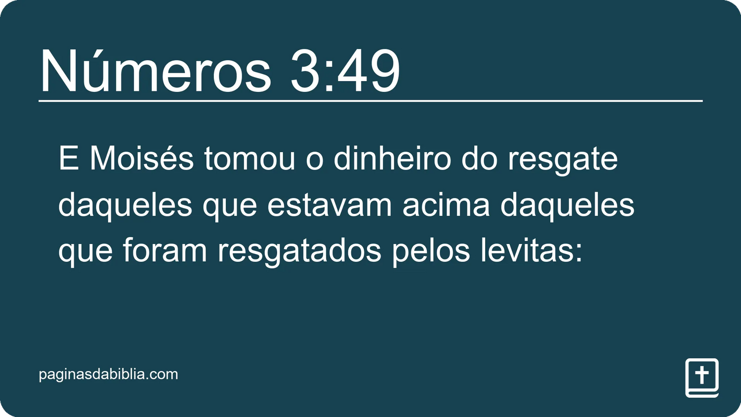 Números 3:49