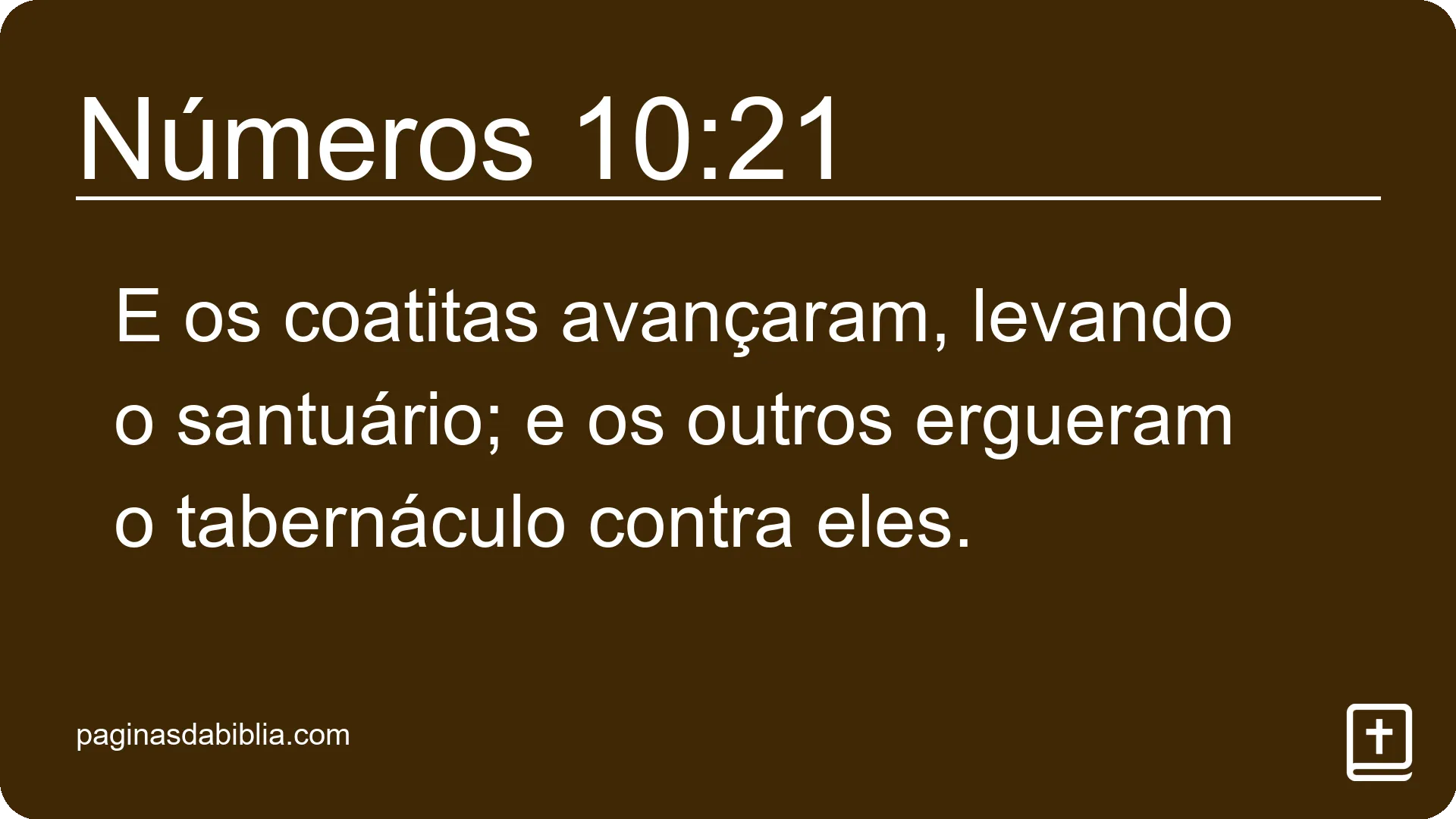 Números 10:21