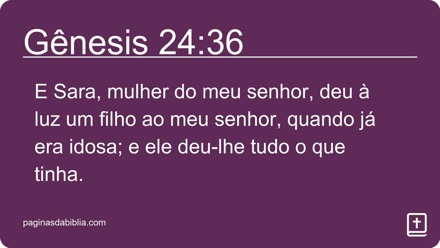 Gênesis 24:36