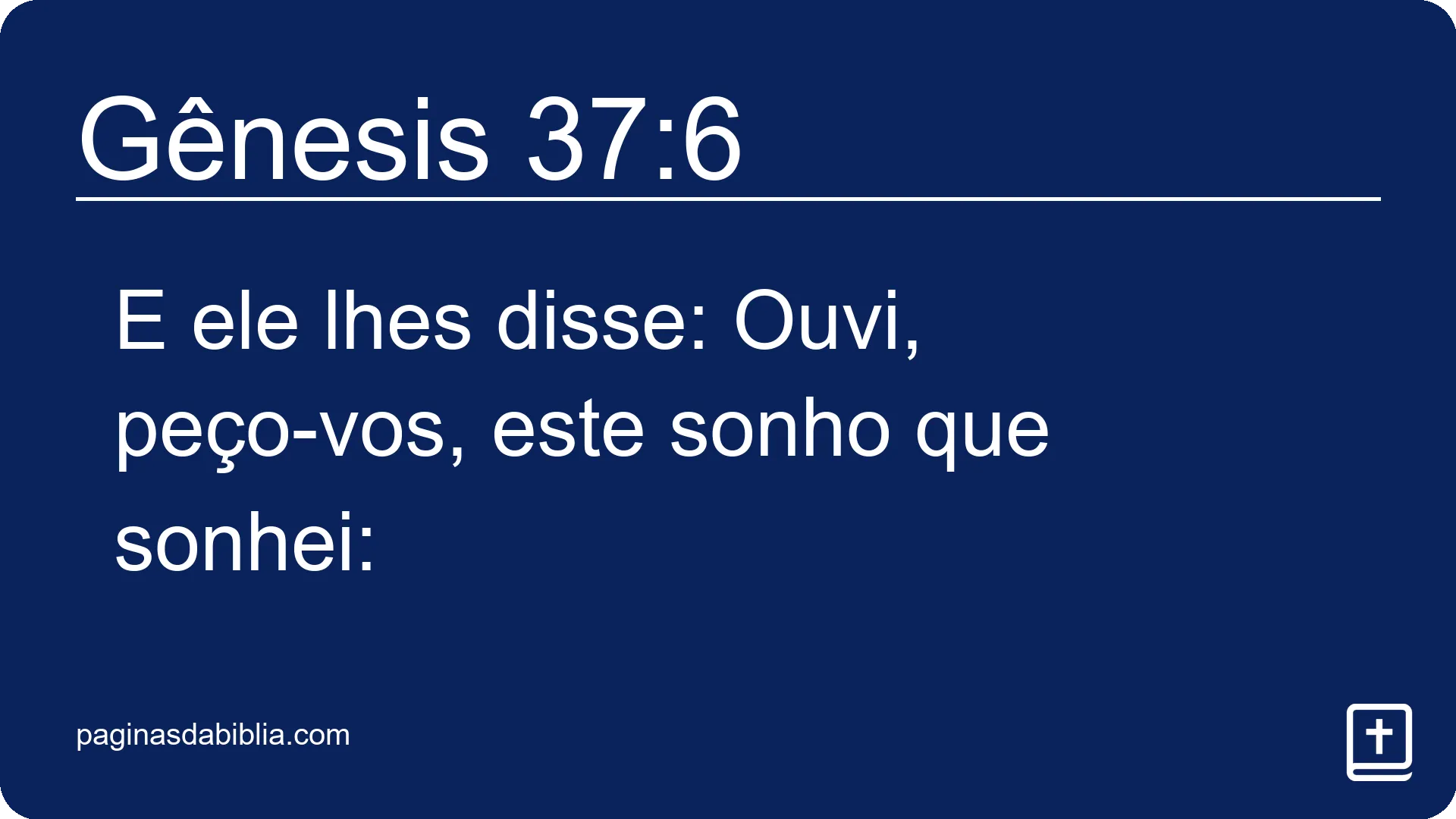 Gênesis 37:6