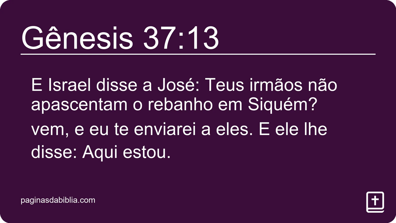 Gênesis 37:13