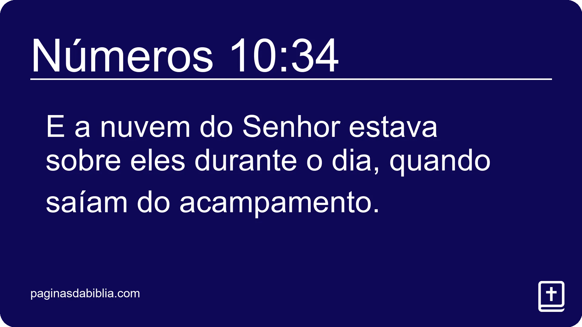 Números 10:34