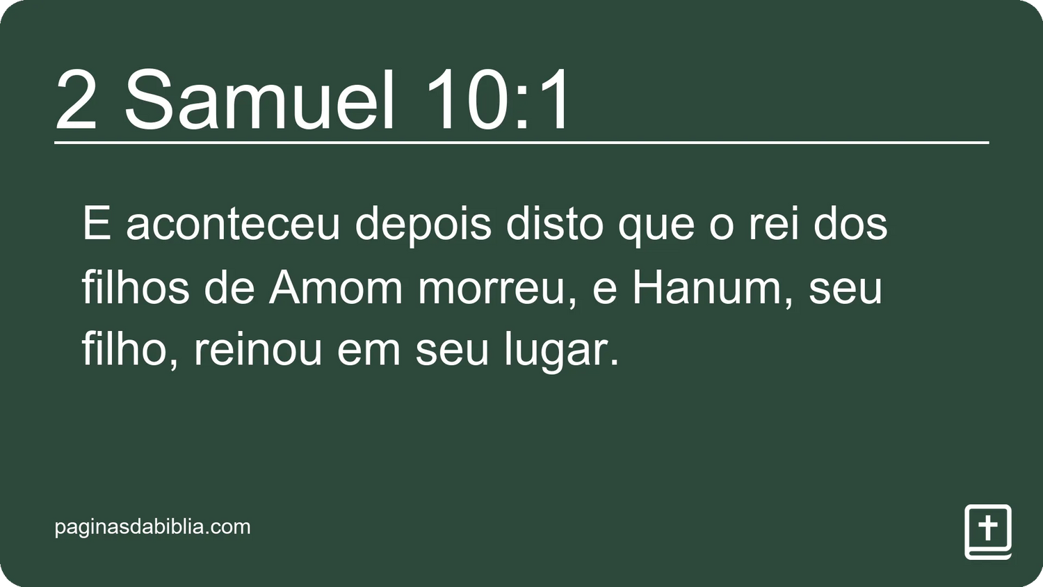 2 Samuel 10:1