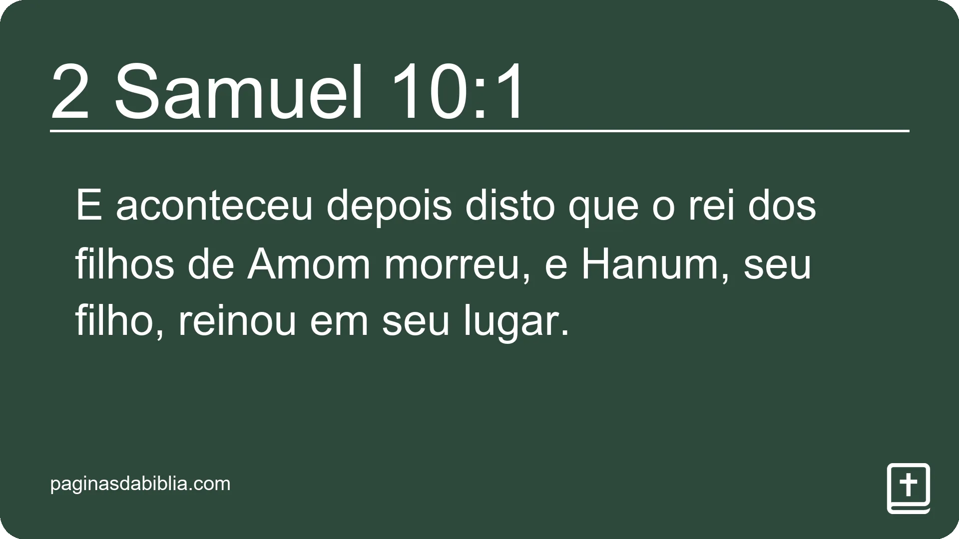 2 Samuel 10:1