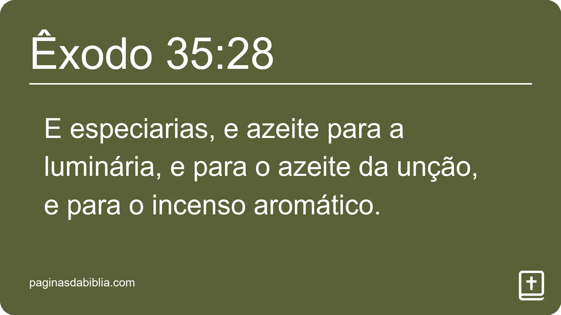 Êxodo 35:28