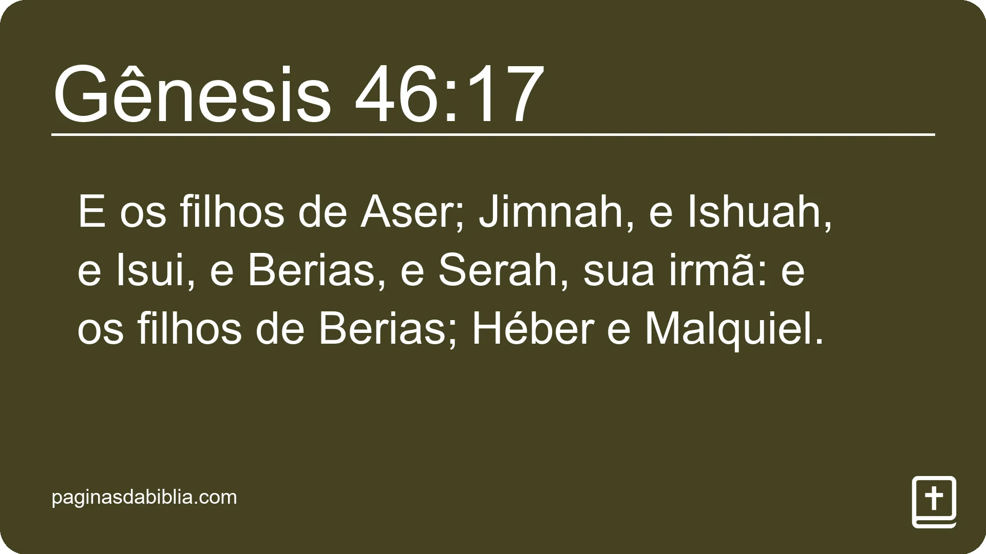 Gênesis 46:17