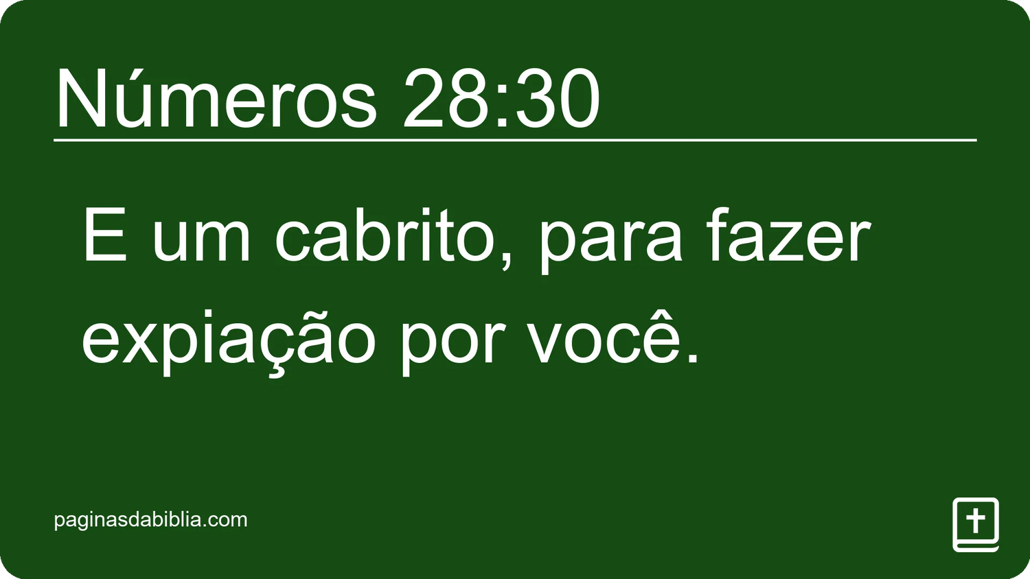 Números 28:30