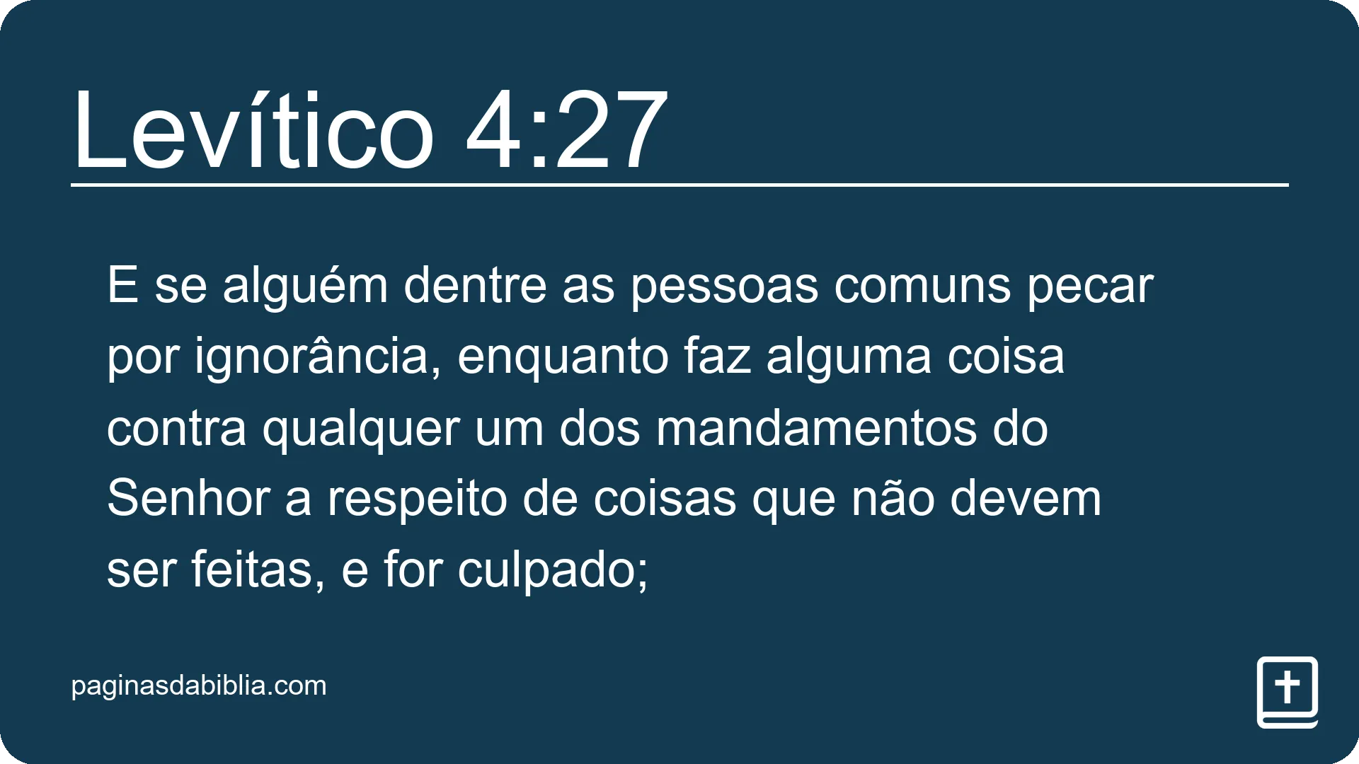 Levítico 4:27