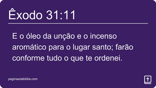 Êxodo 31:11