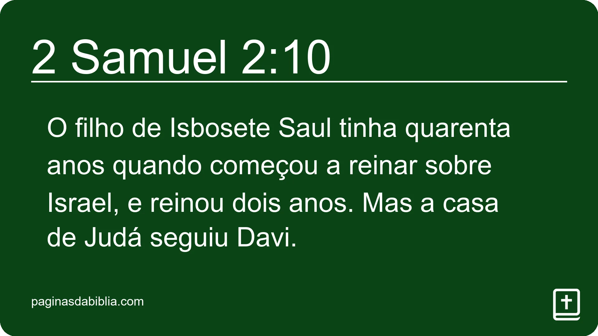 2 Samuel 2:10