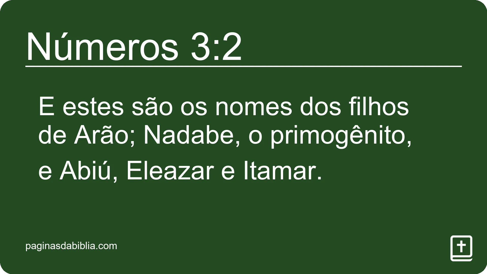 Números 3:2