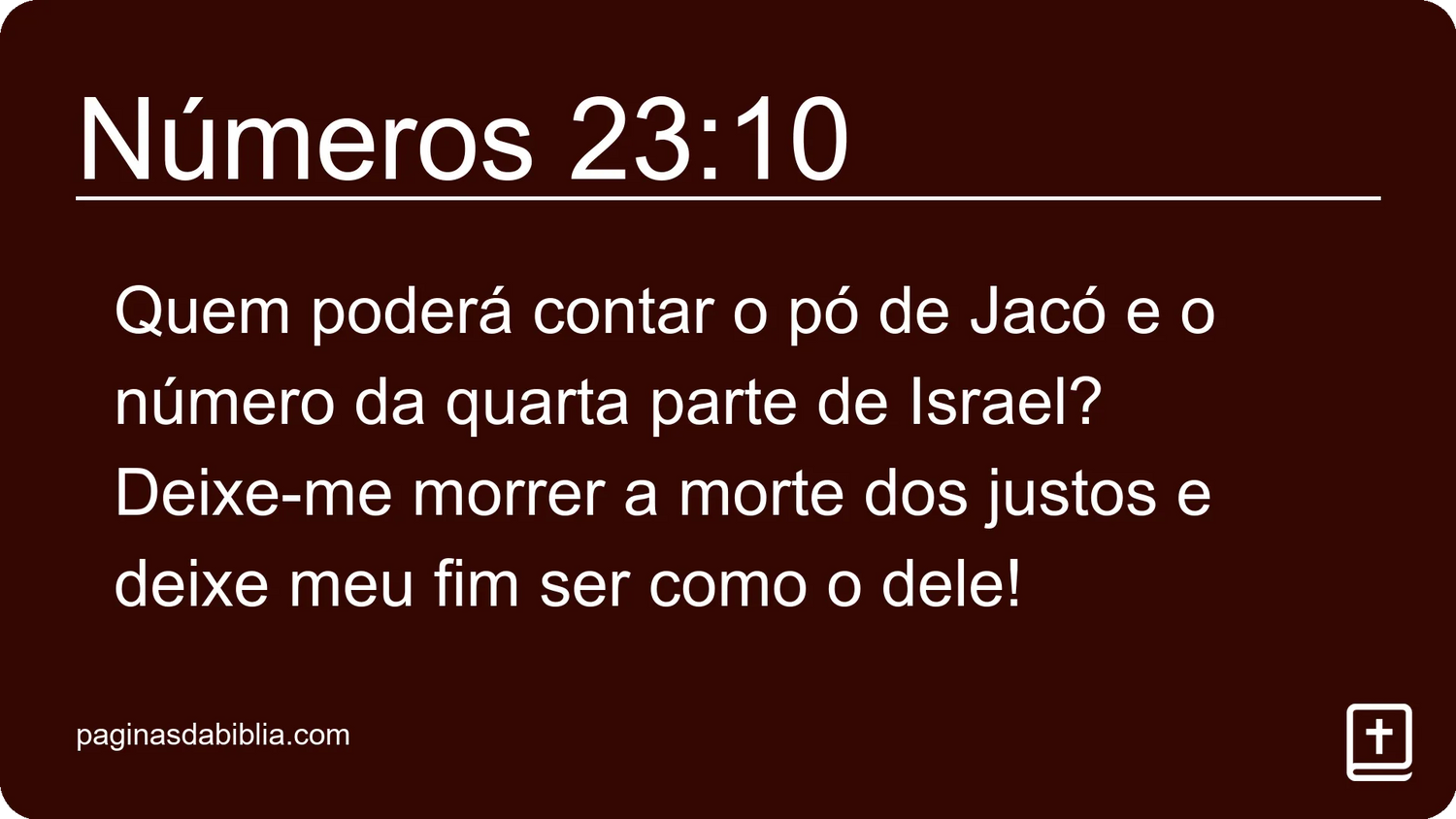 Números 23:10